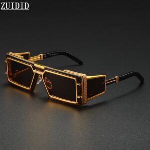 Square Punk Sunglass Men Vintage