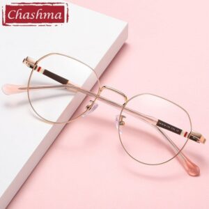 Chashma Unisex Full Rim Round Stainless Steel Frame Eyeglasses35